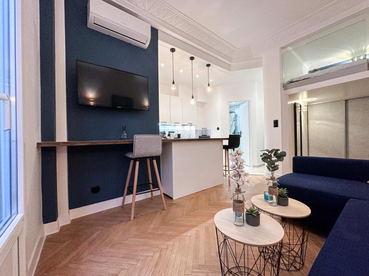 Clemenceau - Appartement Central, Calme, Cosy, Moderne Nice Bagian luar foto